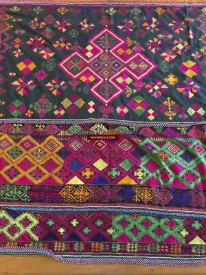 1380 Vintage Kohistan Textile Wedding Shawl  MASTERPIECE