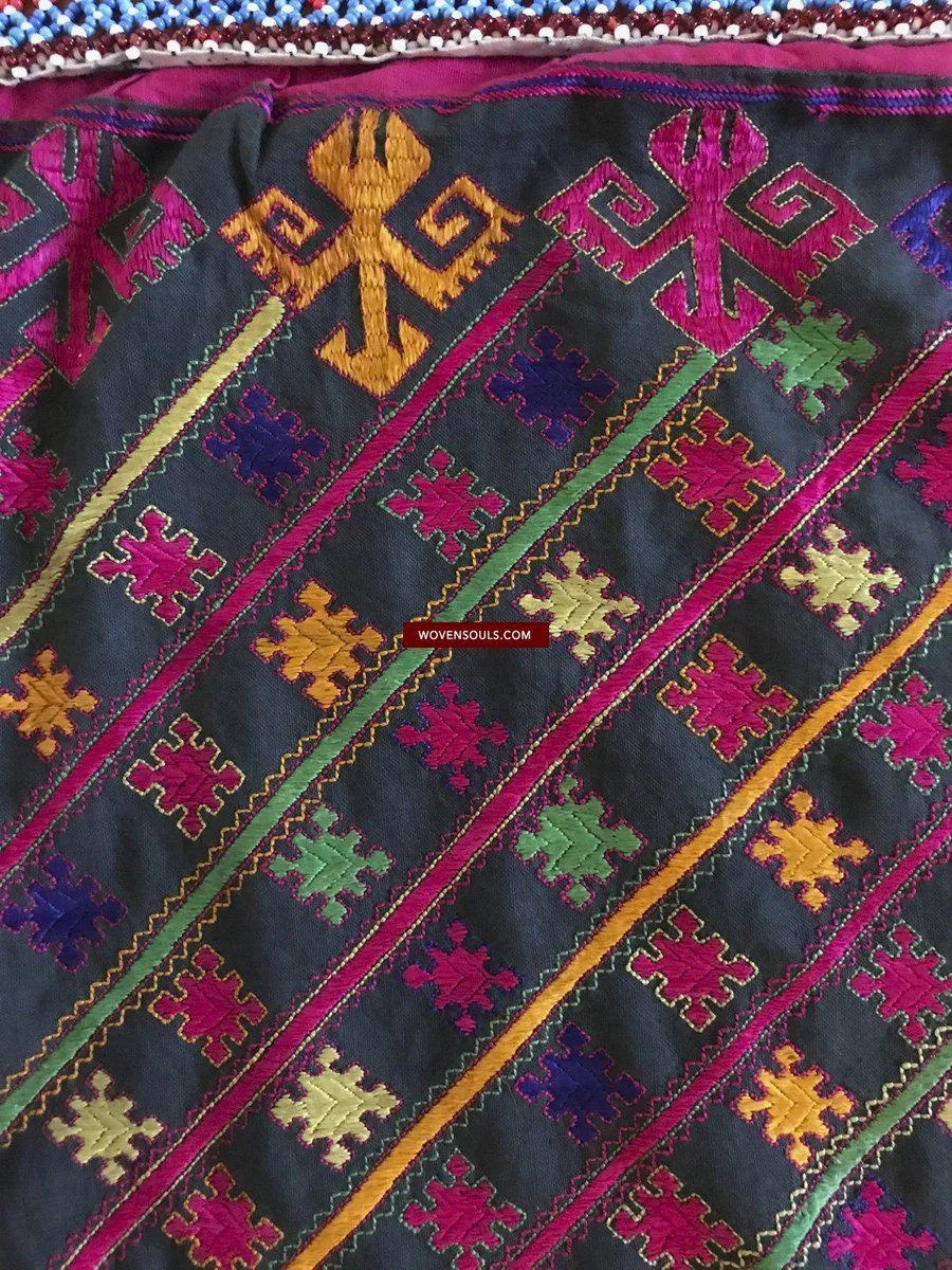 1380 Vintage Kohistan Textile Wedding Shawl  MASTERPIECE