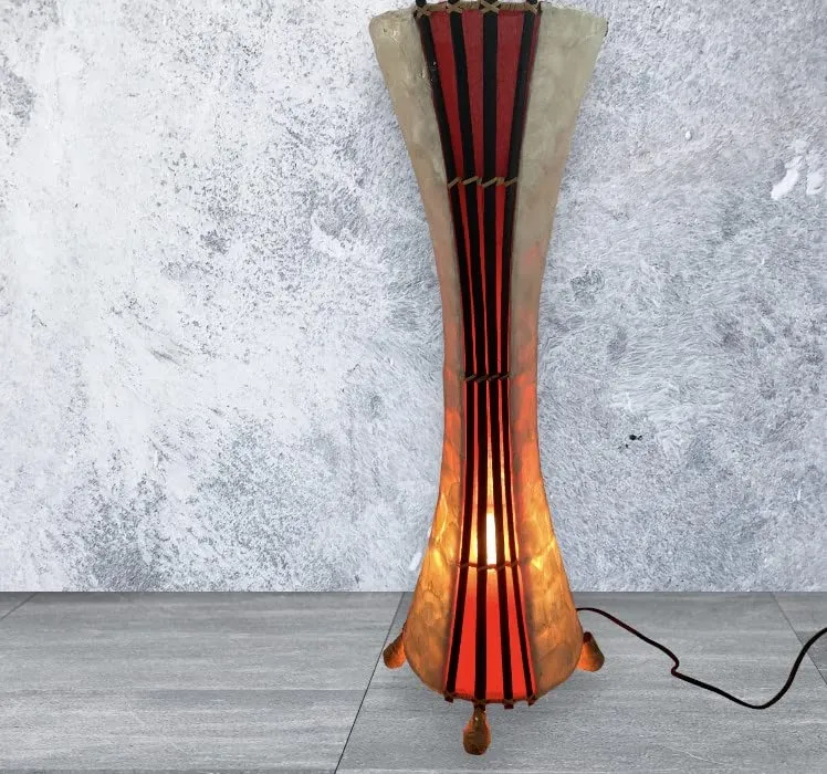 70cm RED/White Tortoise Shell Like Floor LAMP