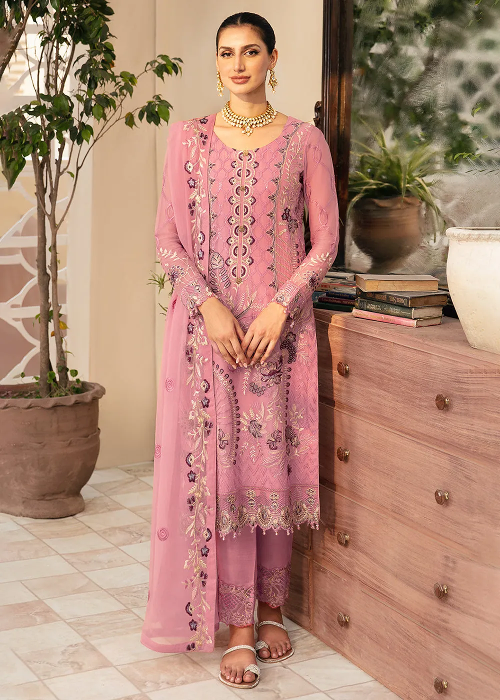 Chevron Luxury Chiffon Collection 24 by Ramsha | A-909