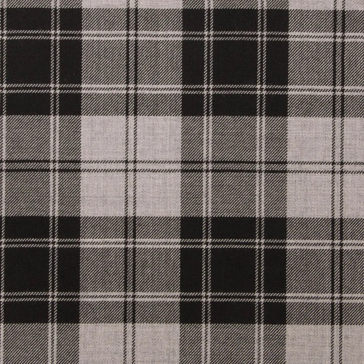 Douglas Grey Modern All Wool Light Weight Tartan