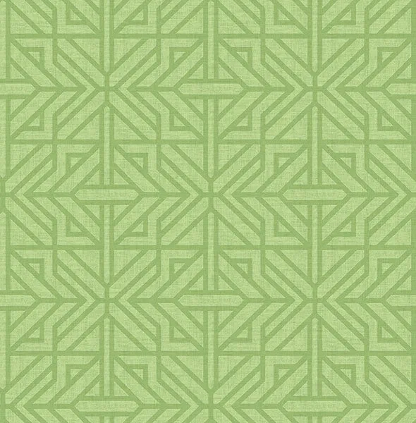 Hesper Green Geometric Wallpaper