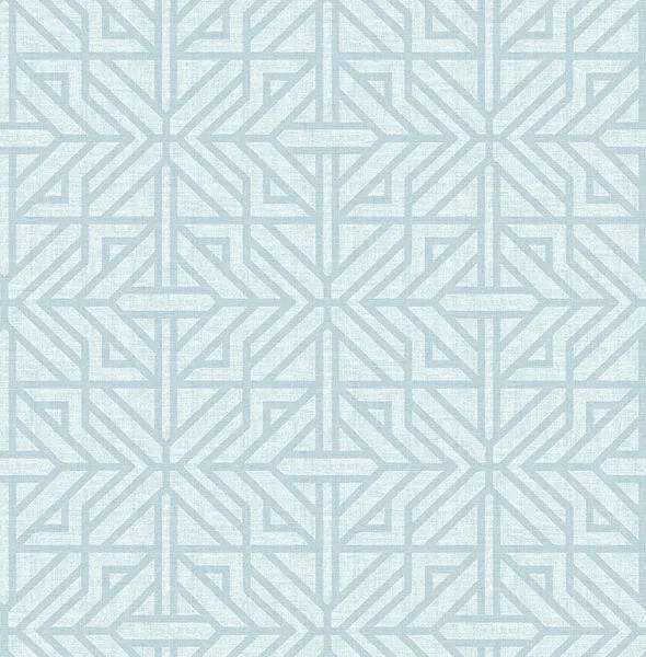 Hesper Green Geometric Wallpaper