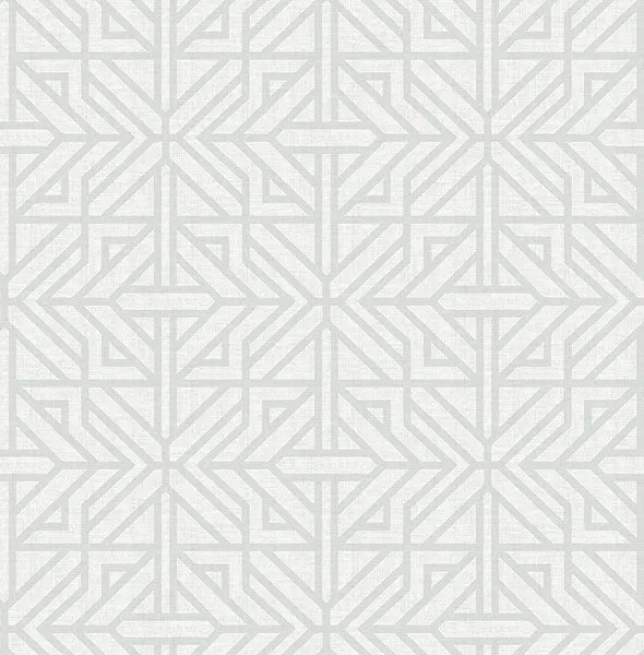 Hesper Green Geometric Wallpaper