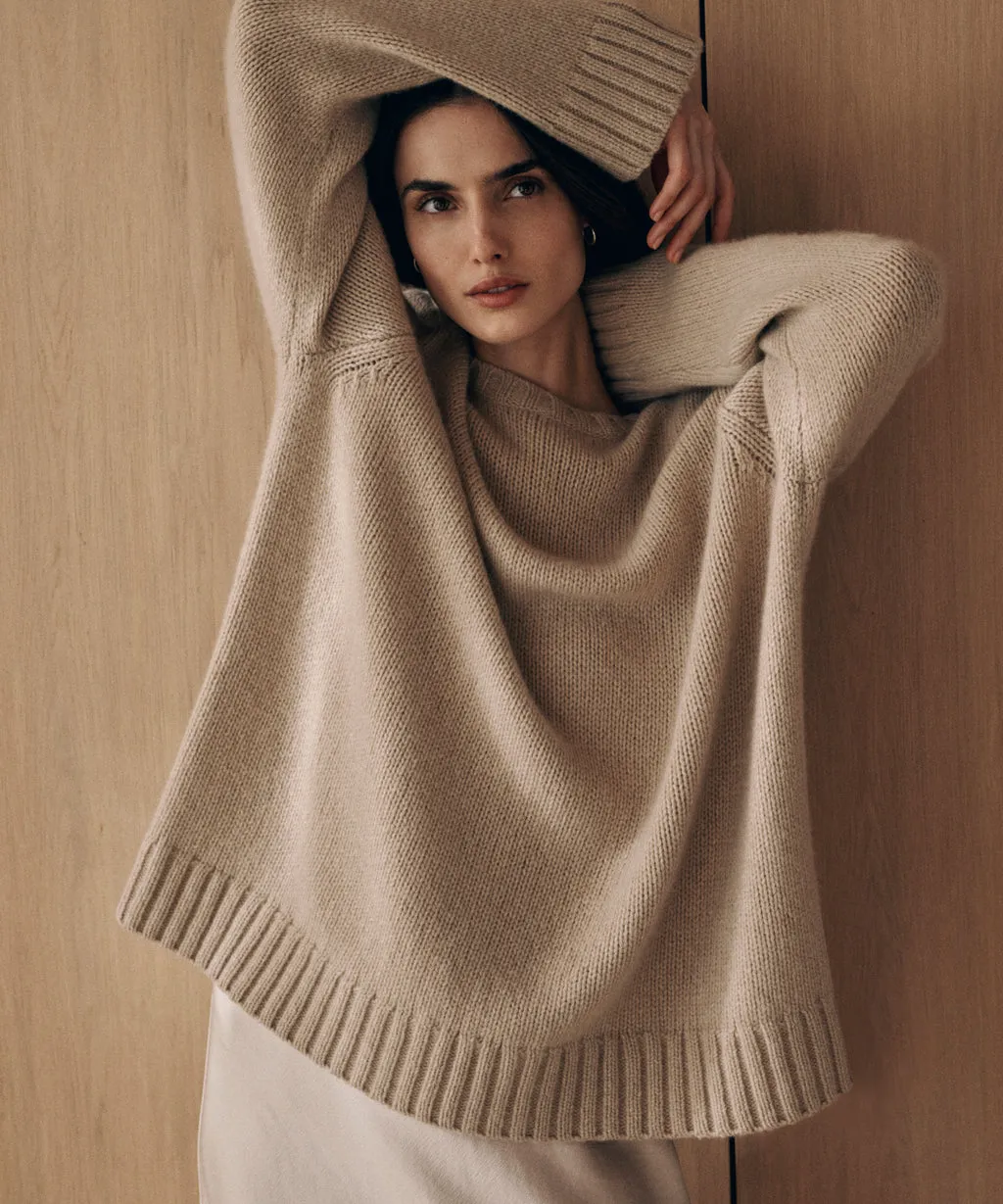 Jenni Kayne - Cashmere Amelia Crewneck in Warm Sand