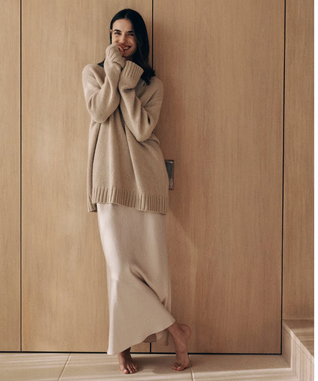 Jenni Kayne - Cashmere Amelia Crewneck in Warm Sand