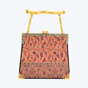 Kashmir Woven Wonder & Shell inlay frame Handbag