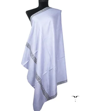 lavender embroidery Pashmina shawl 8680