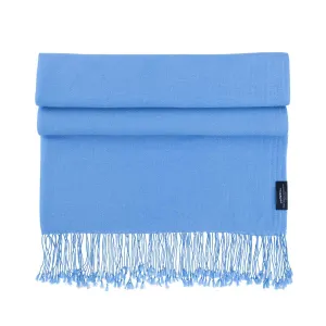 Luxury Pashmina Shawl Bluebird