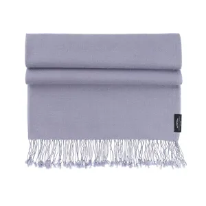 Luxury Pashmina Shawl Light Slate