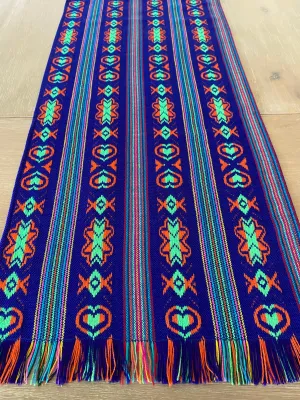 Mexican Fabric Table Runner - Purple