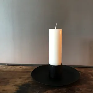 Pure Stearin Pillar Candles - White - 40mm Diameter