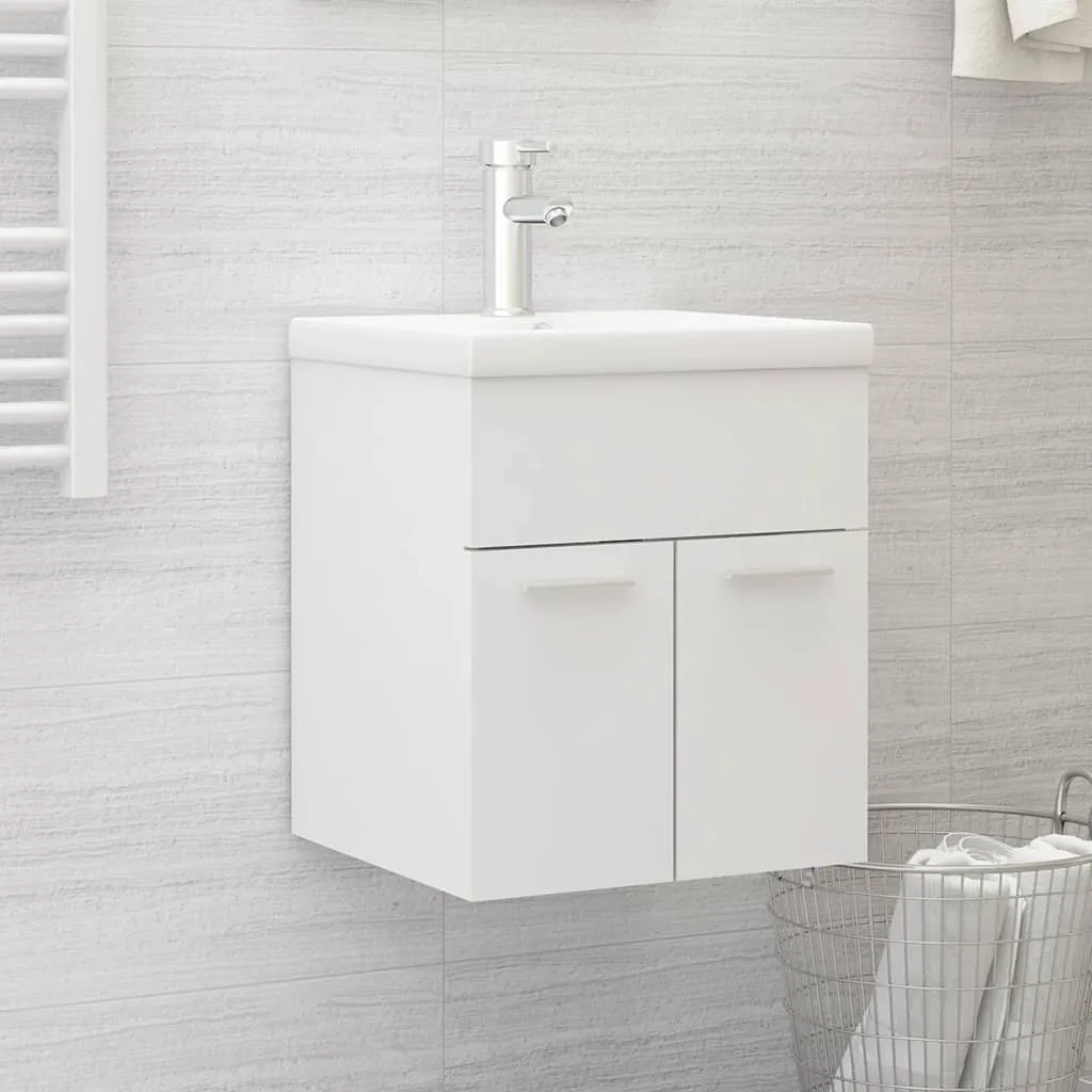 Sink Cabinet White 41x38.5x46 cm Engineered Wood