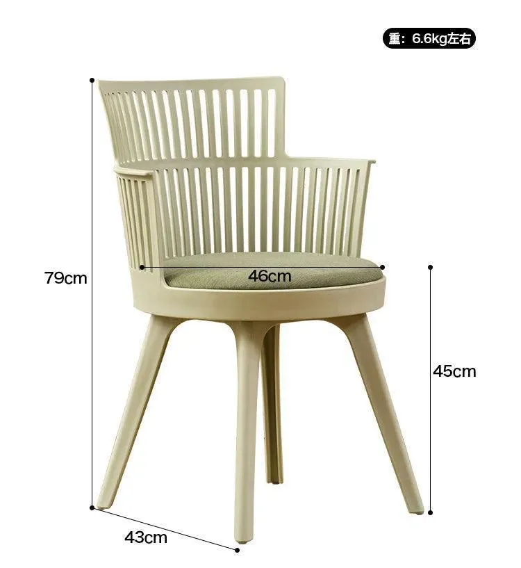 Wooden Twist Fictile Outdoor Cafe Chair Stylish Dining Chair for Plastic Cafe Restaurant Chair